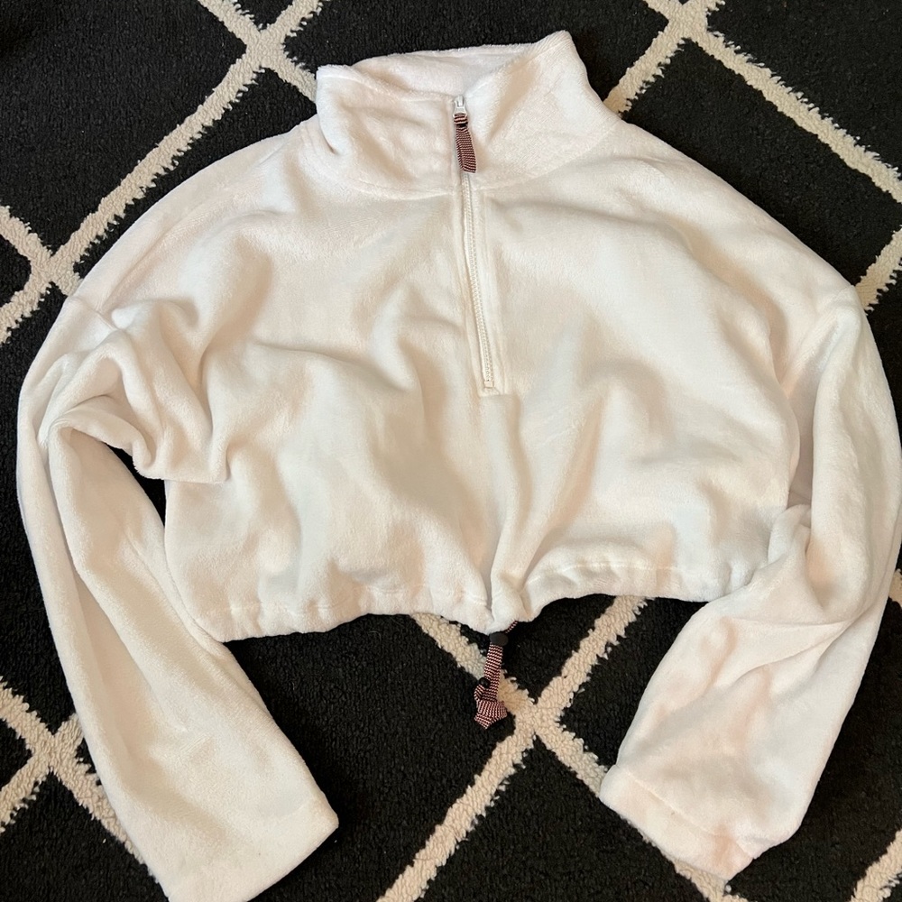 Urban outfitters cropper Sherpa sweatshirt